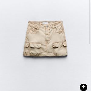 Brand new Zara cargo skirt, size medium